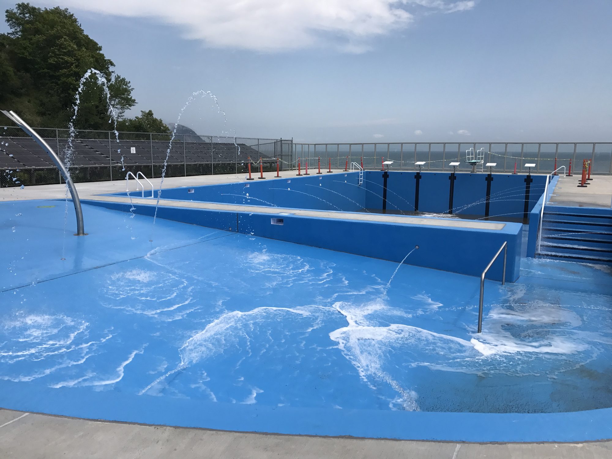 Saltwater pool renovation at Fundy National Park